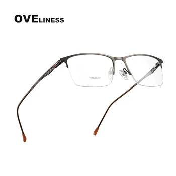 Оптични точки от титанова Сплав, рамки за очила, мъжки Свръхлеки Безвинтовые очила, рамки за очила при късогледство, 2020 г. 1