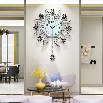 Модерна Спалня Арабски Стенни Часовници Декор Луксозен Дизайн На Тихи, Стенни Часовници, Метални Творчески Reloj De Pared Стенни Часовници Безплатна Доставка 1