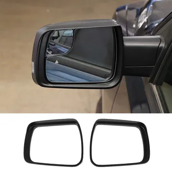 Подходящ за Dodge Ram 1500 2010-2017 Странично Огледало за обратно виждане Дъждовна Рамка За Вежди Матово Черен Капак ABS Външни автомобилни Аксесоари 1