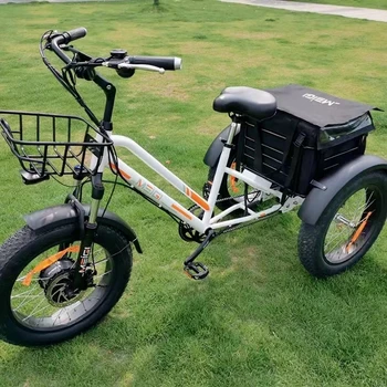 Горещ продажба на електрически велосипед САЩ триколка електрически планински трайк 20 инча 7-електрическа триколка за продажба