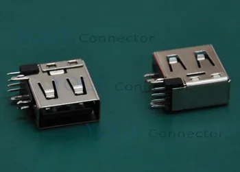 (20 бр. / лот) USB Конектор-конектор странично вид, обикновено използван в корпуса микрокомпютър 1