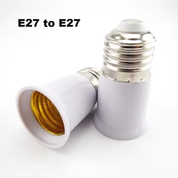 E27 Към E27 Удължител за Основание Лампи 65 мм Държач на Крушката Конвертор E27-E27 Огнеупорна Адаптер За Контакти Лампи, Електрически Крушки 1