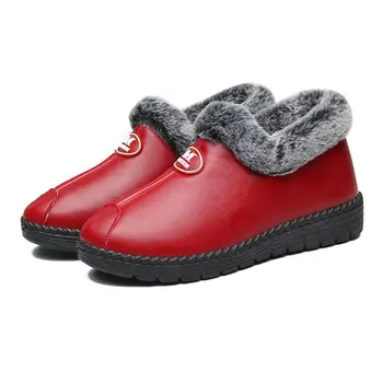 Зимна памучен обувки в стила на Стария Пекин, дамски Памучен обувки на платформа, без приплъзване, топло плюшен дамски обувки от Плюш, добра универсална обувки 1