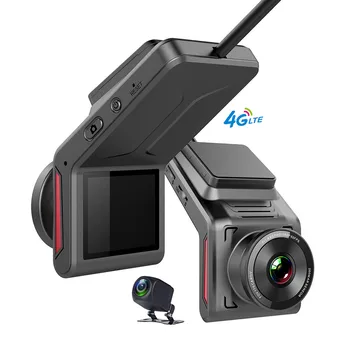 4G камера 2lens автомобилен видеорекордер wifi gps облачен предни и задни автомобил black box full hd камера парковочная камера за нощно виждане 1