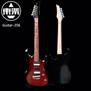 Дървена умален модел на китара, ръчно изработени guitar-256 Китара дисплей с футляром и поставката (не е истинска китара! Само за шоу!) 1