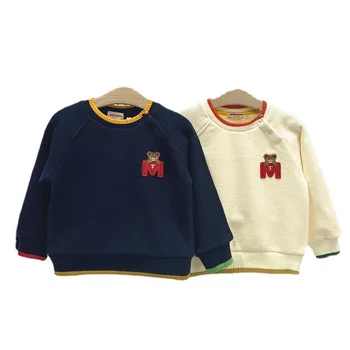 Детски Пуловер с Кръгло деколте и Накъдрен, Мультяшная Модерна Спортна Кърпа 1