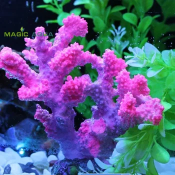 Украшение корал море смола розов цвят изкуствен морски морски за декорация на аквариум 