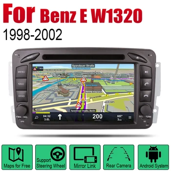 Android 2 Din Авто Радио DVD За Mercedes Benz E W1320 1998 ~ 2002 NTG Автомобилен Мултимедиен Плейър GPS Навигационна Система, Стерео Радио