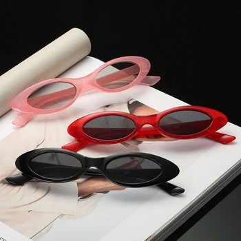 Модни Овални Слънчеви очила Малки Женски Vintage Boutique Слънчеви очила дамски Очила с UV400 Очила Дамски Парти Празник 1