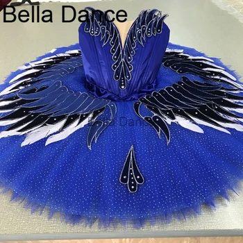 Кралското синьо на Синята Птица Професионални балетное рокля-пакетче Синьо Палачинка Балетна Пола-Пакетче Балерина С Костюм Балетната ПачкаВТ4017 2