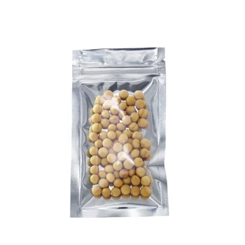 Еднократна Употреба Zip-Lock Grip Seal Mylar Foil Прозрачни Опаковки, Опаковки За Хранителни Малки Gfit Бонбони Разни Опаковка Торбички От Алуминиево Фолио 2