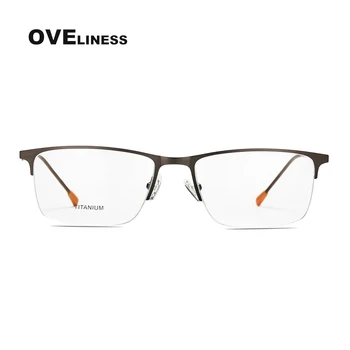 Оптични точки от титанова Сплав, рамки за очила, мъжки Свръхлеки Безвинтовые очила, рамки за очила при късогледство, 2020 г. 2