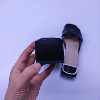 Модерни Елегантни Дамски Пантофи, Висококачествена Обикновена Сандали от микрофибър с Отворени Пръсти, дамски официални Модела обувки на Токчета 4,2 см 2