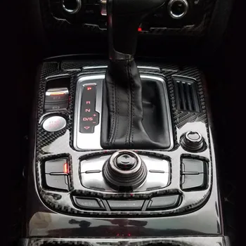 Въглеродни Влакна Колата Съоръжения Цельнокройное Панел обстановка Гарнитури Етикети за Audi A4 B8 A5 Q5 2012 2013 2014 2015 2016 Аксесоари за Интериора 2