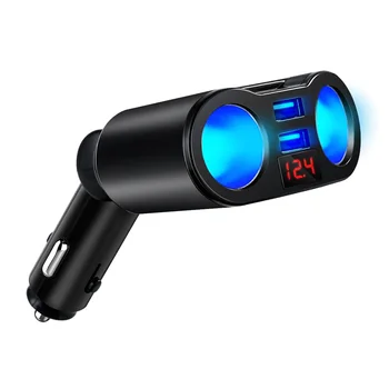 Универсален Двоен USB Автомобилни Запалки Газа 12 В 24 В Контакта Адаптер за Монитор Напрежение Авто Кола Включете USB Конвертор 2