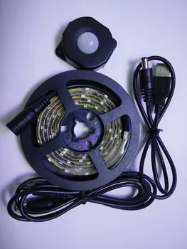 USB преносим Бял / W-бяла Led Лампа SMD2835 с Гъвкаво Движение (избор на ден/ нощ) Led Лампа с Датчик За Спални, Стълби 2