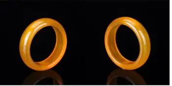 Естествен ахат оранжево нефрит пръстени, бижута скъпоценен камък, група пръстен нефрит прости камъни за жени, бижута луксозни бижута мъжки пръстен 2