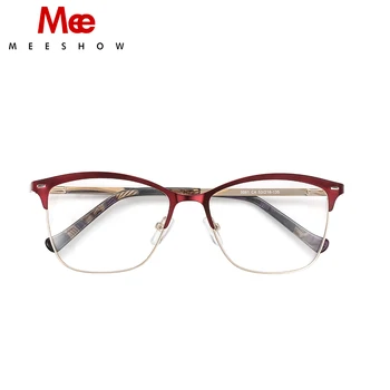 MEESHOW маркови слънчеви очила за мъже и жени оптични рамки от неръждаема стомана Елегантни Очила Люнеты Потребителски лещи, Предписани Очила 5061 2