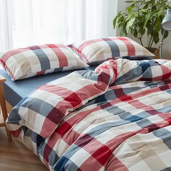Комплект от памучен мрежа от 4 теми, комплект от futon одеяла, спално бельо за хотели от 3 теми 150x200 см 2