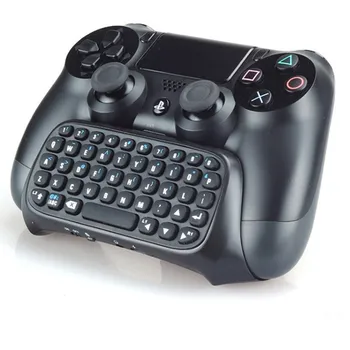 3,5 мм Plug Мини Bluetooth Безжична Клавиатура за съобщения Chatpad за Sony Playstation 4 PS4 Контролер Игри Геймпад + USB Кабел 2