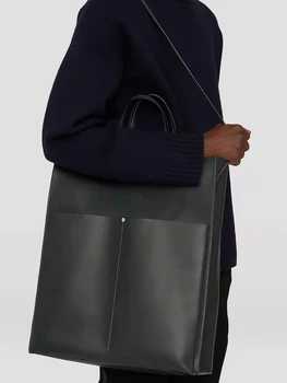 2022 нишевая дизайнерска марка дамска чанта с голям капацитет чанта-тоут дамска чанта кожена чанта през рамо 2