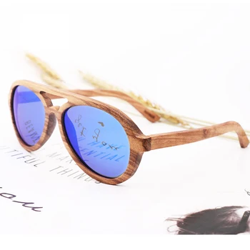 Марката Дизайн Зебра Дървени Слънчеви Очила Мъжки Поляризирани Лещи Бамбуковое Слънцезащитно Стъкло За Жени Безплатна доставка 2