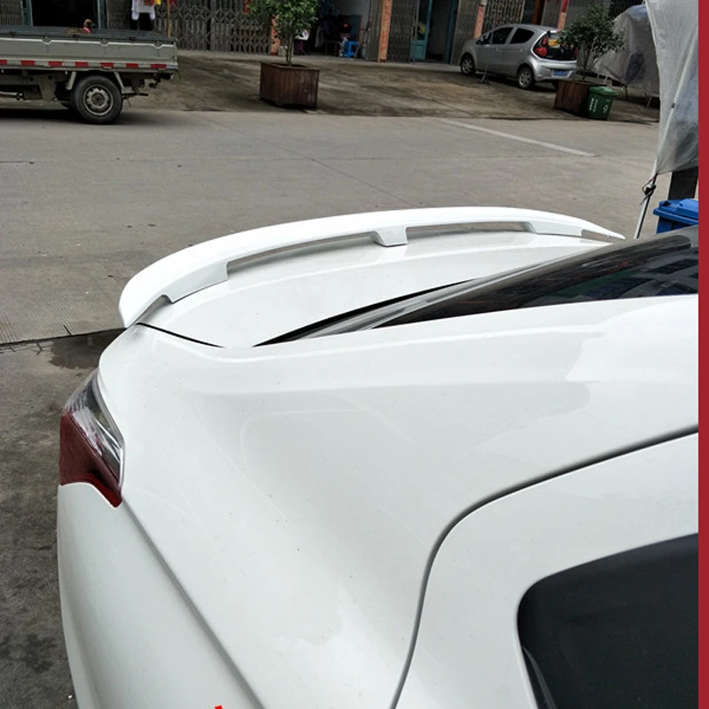 ABS Пластмаса Неокрашенная Грунд Украса Задното Крило е Подходящ за Citroen Elysee Заден Спойлер на Багажника 2014-2017 Изображение 1