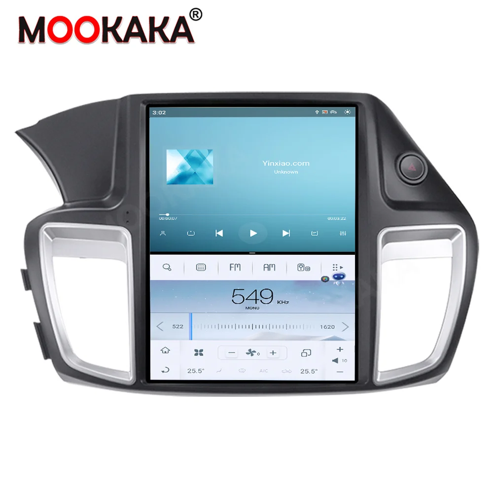 Android 11 128 GB Автомобилен Мултимедиен Плейър GPS Навигация За Honda Accord 9 2012-2017 Tesla Стил Аудио Авто Радио Стерео Главното Устройство Изображение 5