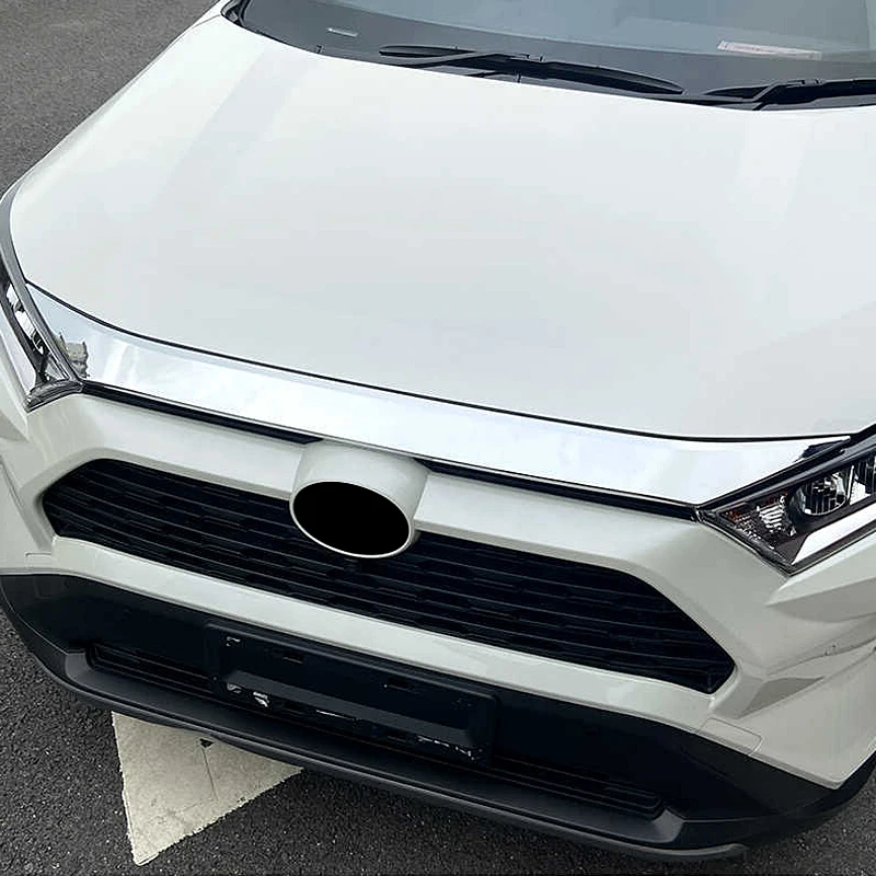 Автоаксесоари За Toyota RAV4 2019-2021 2022 2023 RAV 4 XA50 Хибриден Неръждаема Предната Капачка на Капака на Двигателя, Тампон на Стикера Изображение 5