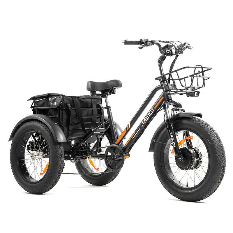 Горещ продажба на електрически велосипед САЩ триколка електрически планински трайк 20 инча 7-електрическа триколка за продажба Изображение 5