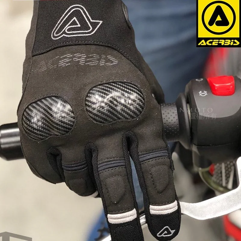 Италия е внесъл ръкавици acerbis за каране на мотоциклет на по-големи разстояния срещу падане мотоциклетът оборудване, ретро от въглеродни влакна touc Изображение 2