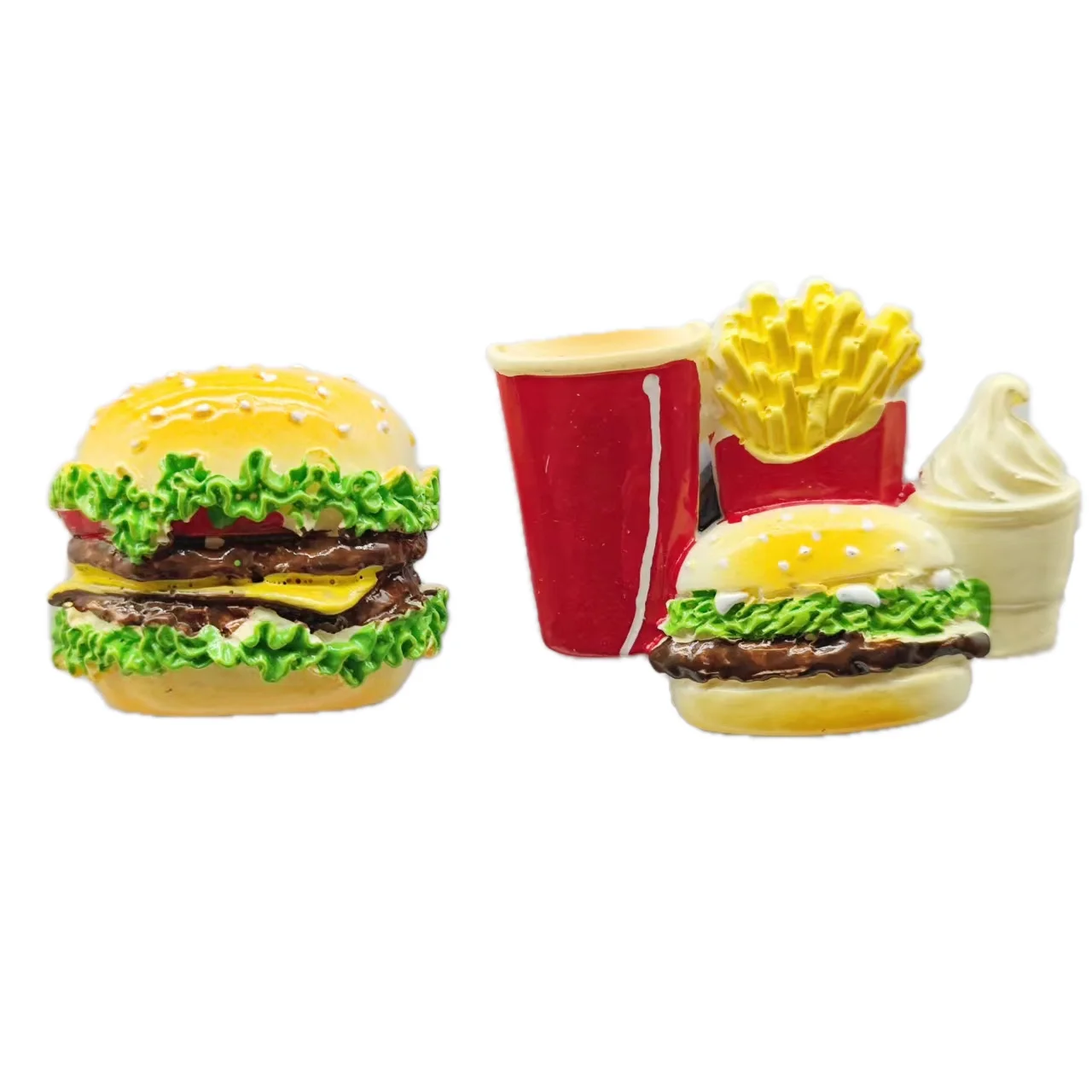 Серия Burger 3D Магнити За Хладилник От Смола Серия Home Decor Магнитни Стикери За Хладилник Снимка Офис Съобщение на Кухненски Аксесоари Изображение 5