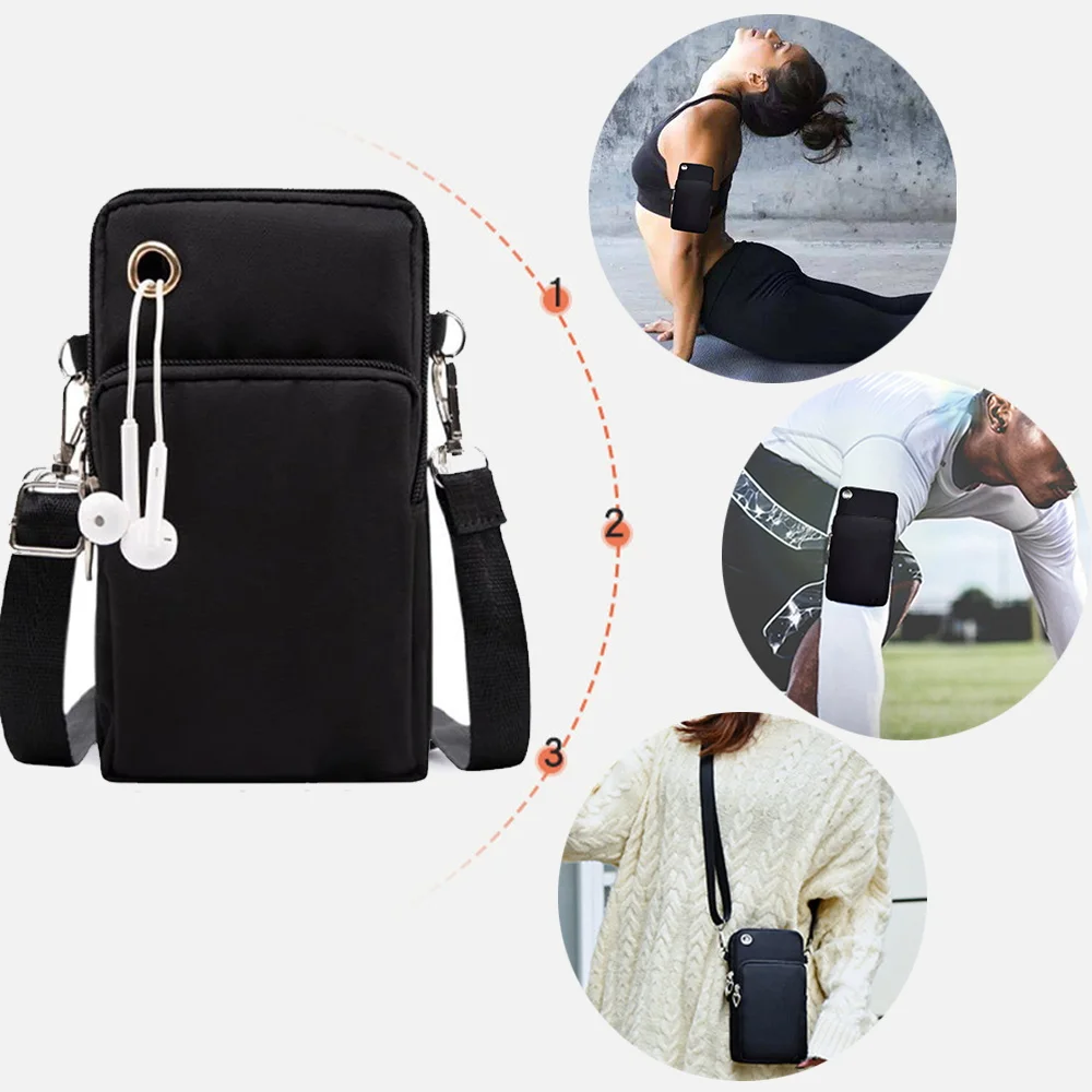 Чанта за Мобилен Телефон Защитен Калъф Пътна Серия от Чанти за Рамо за Покупки на Универсална Спортна Чанта за Samsung/ iphone/Huawei Изображение 4