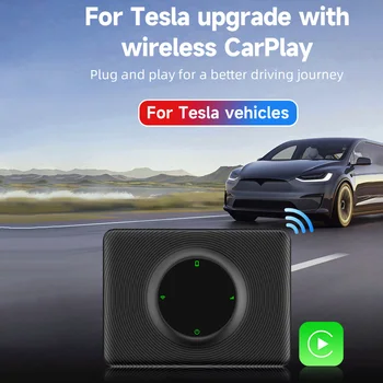 CarlinKit Безжичен Адаптер CarPlay T2C Обновяване на WiFi, Bluetooth Tesla Apple Car Play Безжична Кутия Ключ За Tesla, Модел 3/X/Y/S 1