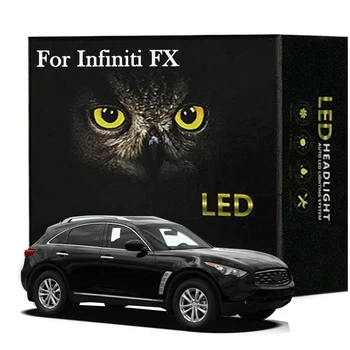 Автомобилен Комплект Led вътрешно осветление За Infiniti FX35 FX45 FX37 FX50 2003-2013 Вътрешна Светлина Canbus Без Грешки 1