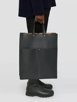 2022 нишевая дизайнерска марка дамска чанта с голям капацитет чанта-тоут дамска чанта кожена чанта през рамо 1