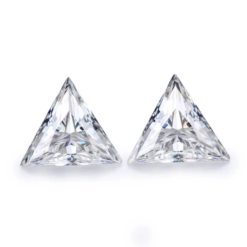 Свободен Муассанит Камък 0,1-6Ct Триъгълна Кройка GH Бял Муассанит Diamond за производство на бижута Високо Качество 2