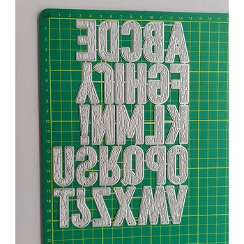 26 Английски Букви, Метални Режещи Печати за DIY Албум за Изрязване на Хартиени Картички, Украса Занаяти Релеф 2021 Нови Печати 2