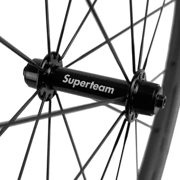 Одобрен от UCI Карбоновая Дължината на двойката SUPERTEAM 700C 50 мм изключително важно Карбоновые Колела Пътен под Наем UD Матиран 2