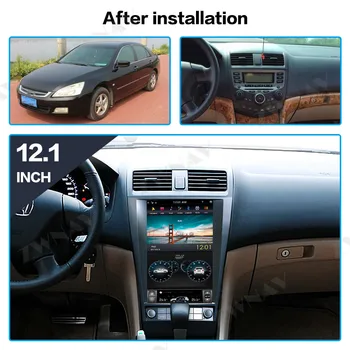 Carplay DSP Android 9,0 PX6 Вертикален Екран, Радио Tesla Автомобилен Мултимедиен Плейър Стерео GPS Навигация За Honda accord 2003-2007 2