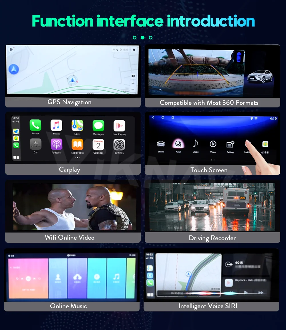 12,3-ИНЧОВ Android Автомагнитола За Lexus LX570 2015-2021 GPS Навигация DVD Мултимедийна Система WIFI главното устройство стерео приемник Изображение 5