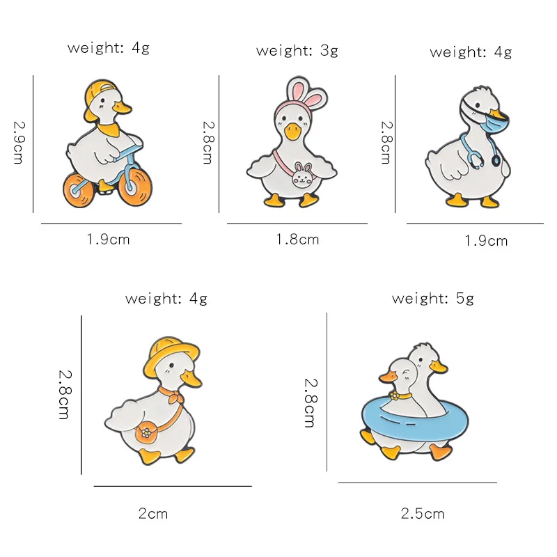 Горещ продажба на иконата боя форми сладък патица шаржа бижута от животински сплав животински продажба Изображение 2