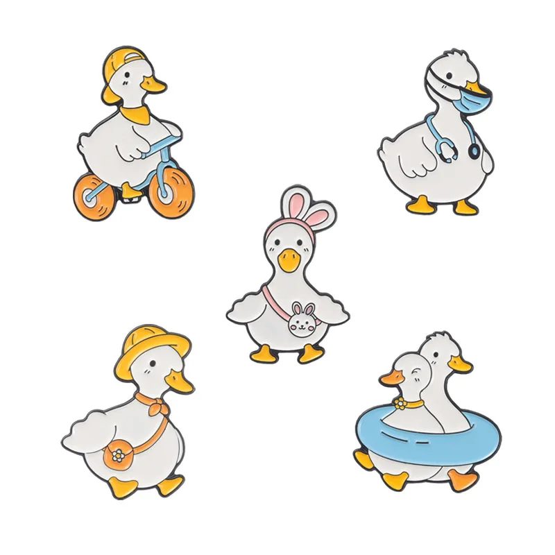 Горещ продажба на иконата боя форми сладък патица шаржа бижута от животински сплав животински продажба Изображение 4